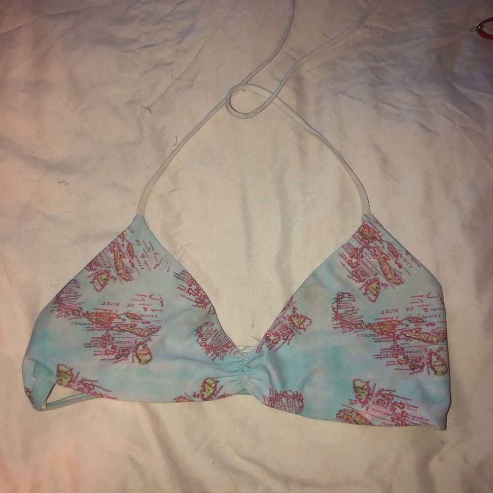 L space swim bikini top